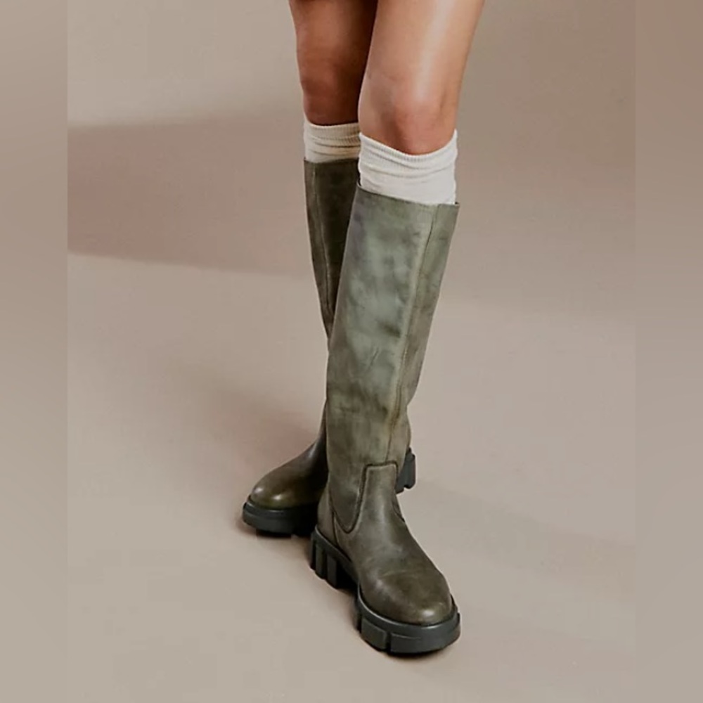Free people knee high brooks boots